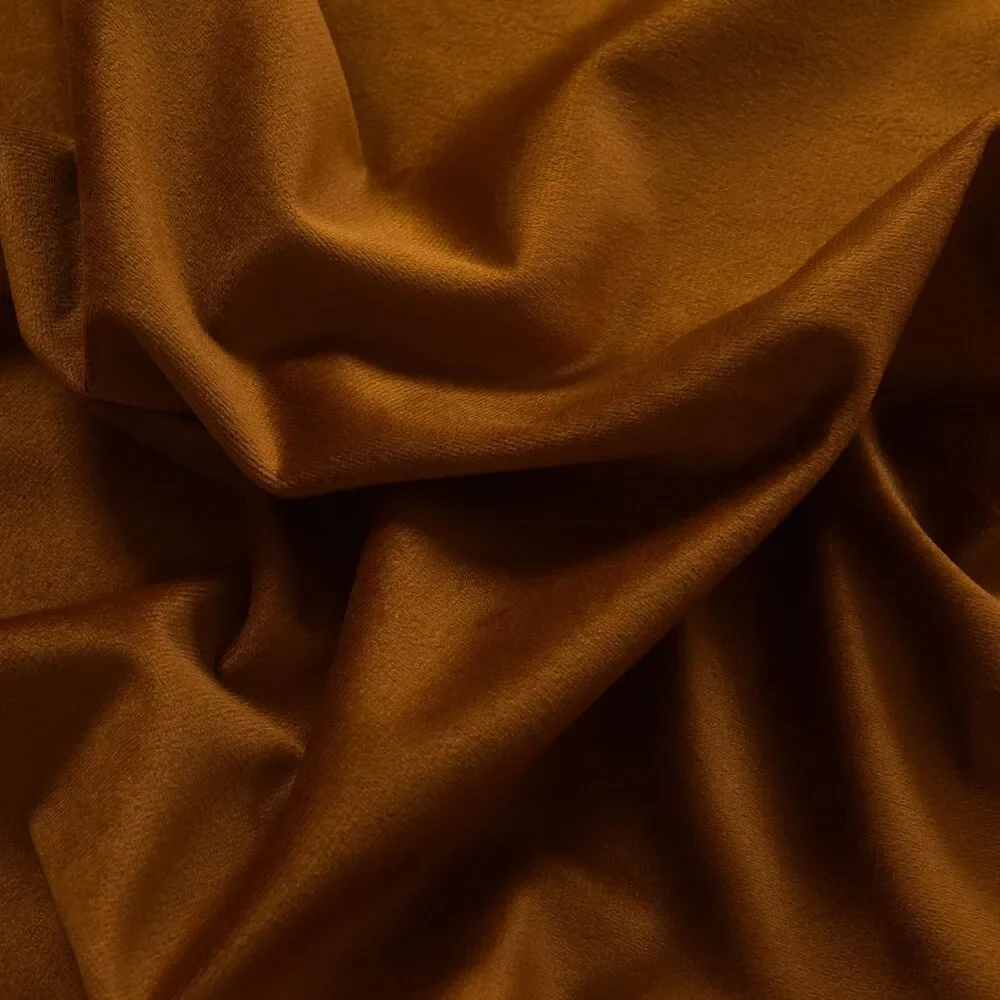 Luxury Soft Brown Velvet Curtains 96 inches